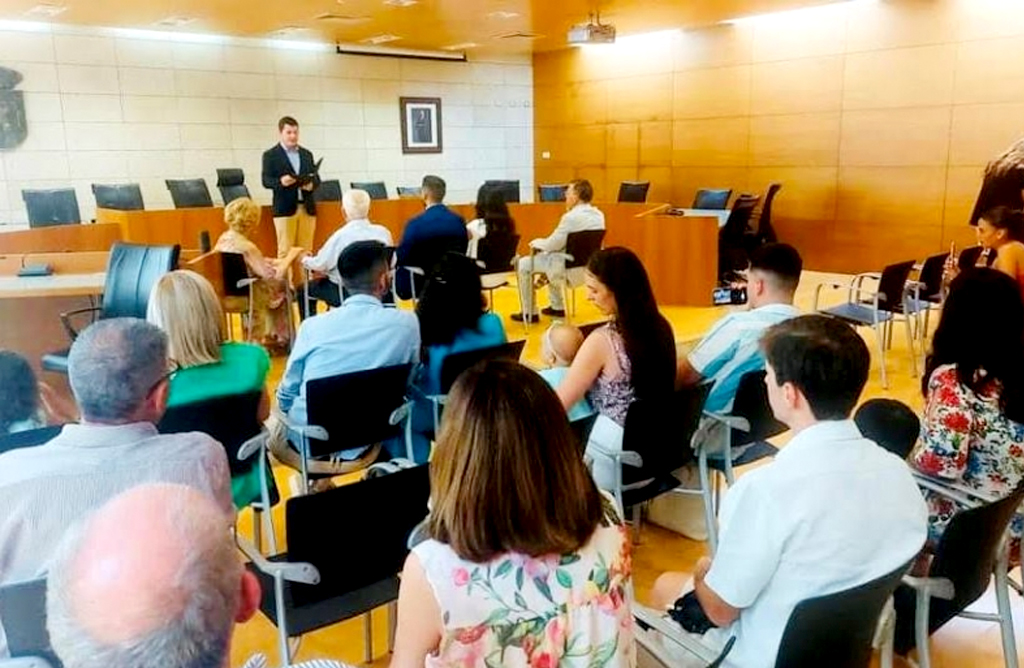 36 parejas contraen matrimonio civil en Totana en lo que va de año